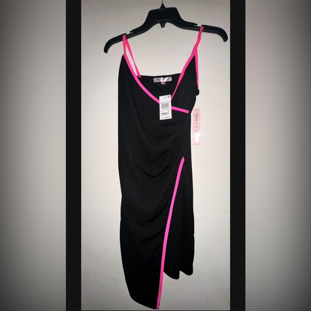 Pink & black dress